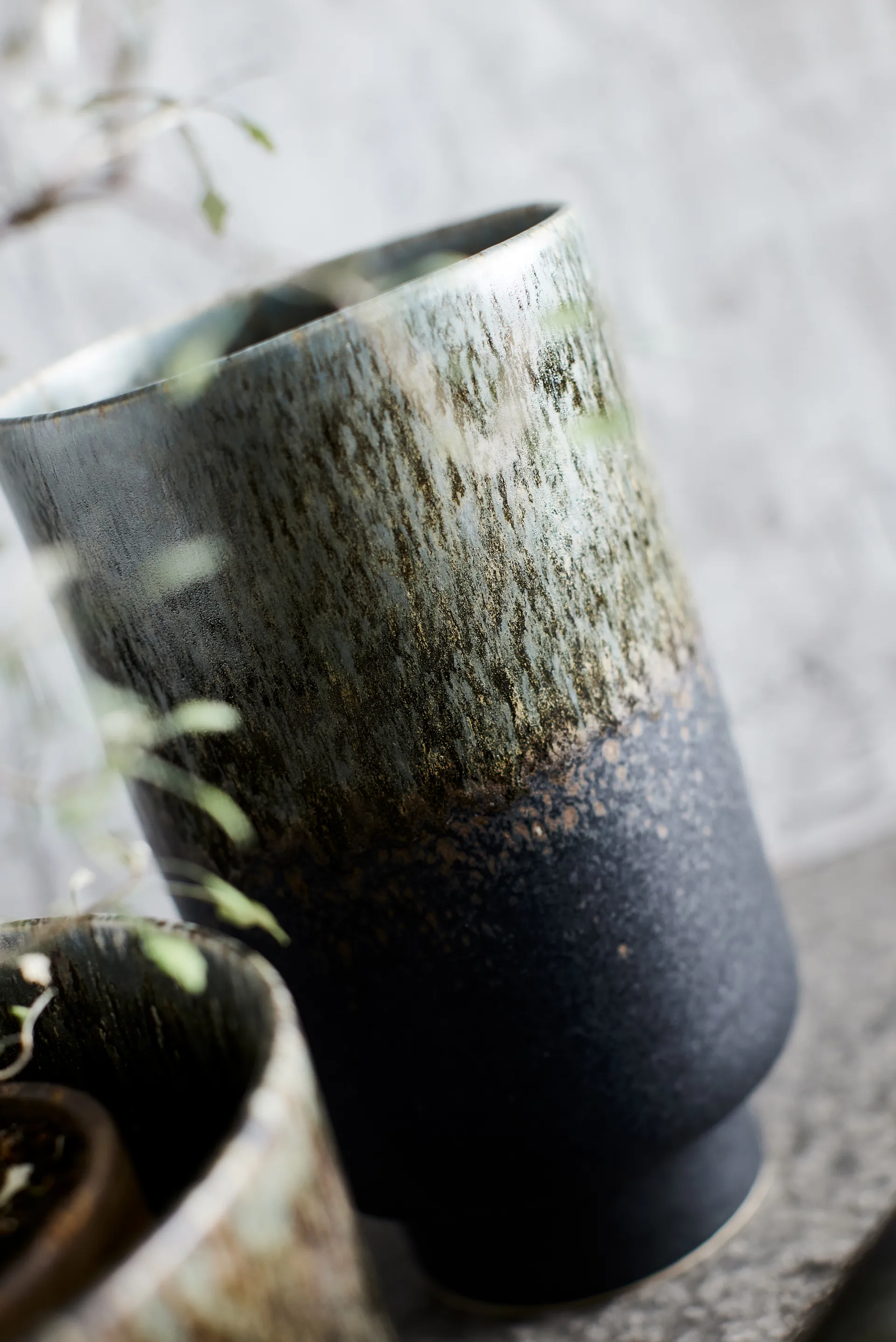 Lago vaas M Ø13x22 cm, Forest green MUUBS