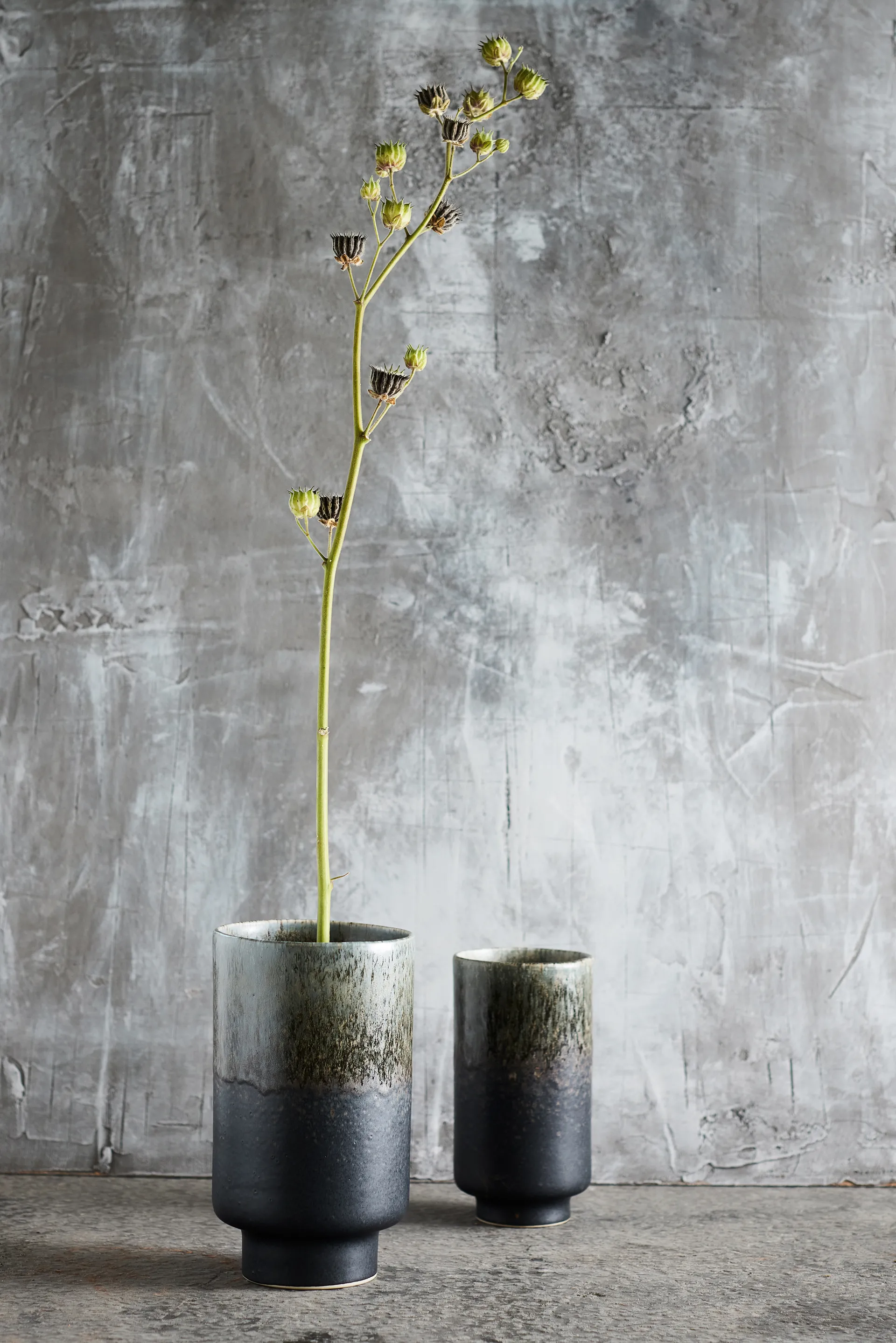 Lago vaas M Ø13x22 cm, Forest green MUUBS