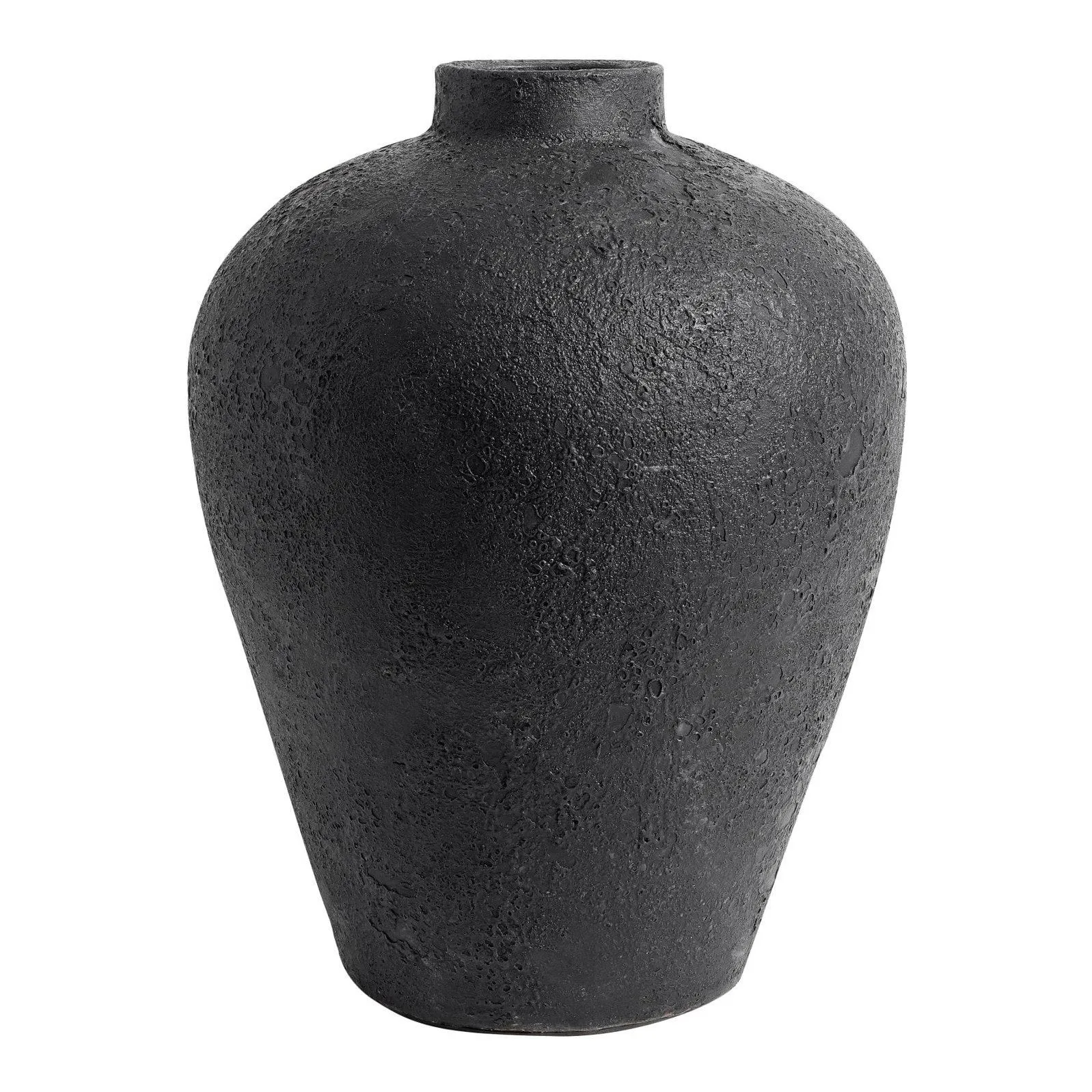 Luna bloempot 40 cm, Zwart-terracotta MUUBS
