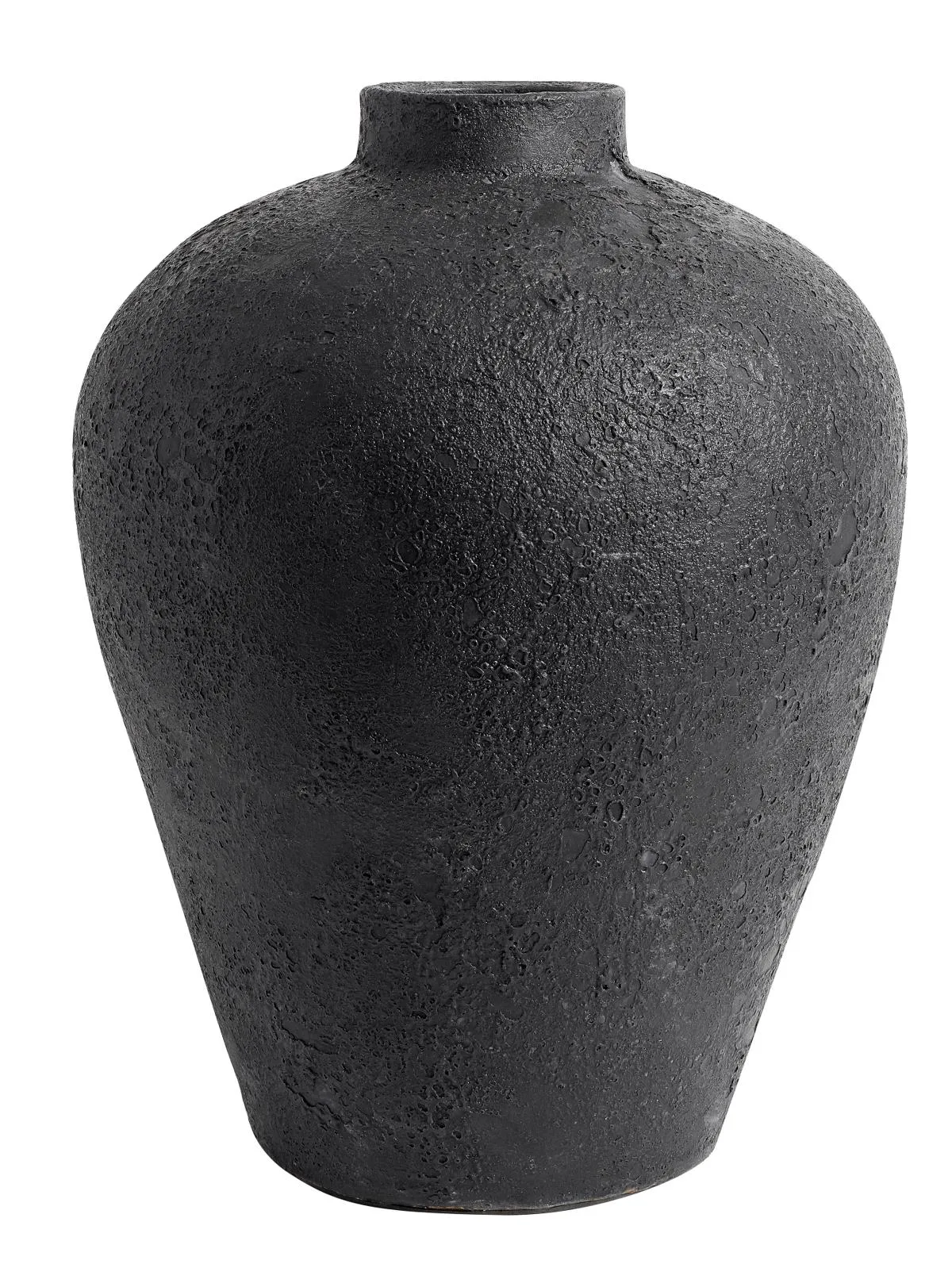 Luna bloempot 40 cm, Zwart-terracotta MUUBS