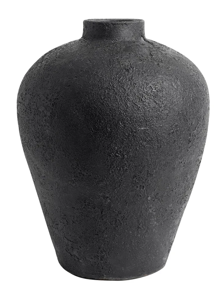 Luna bloempot 40 cm - Zwart-terracotta - MUUBS