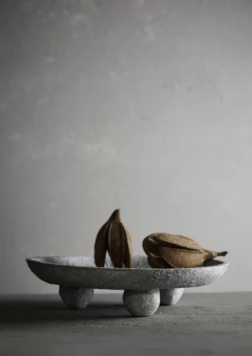 Luna dienblad - Grijs, Ø34x8 cm - MUUBS