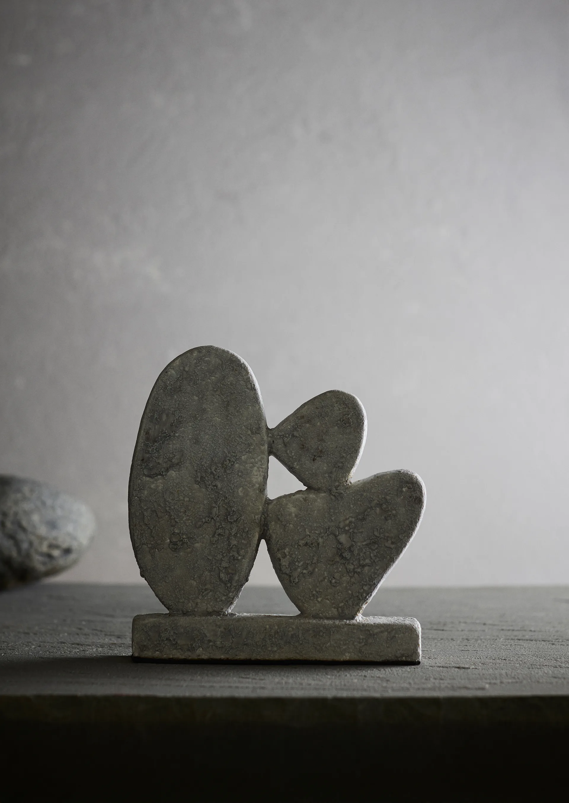 Luna sculptuur, Grijs, 12x3x21,5 cm MUUBS