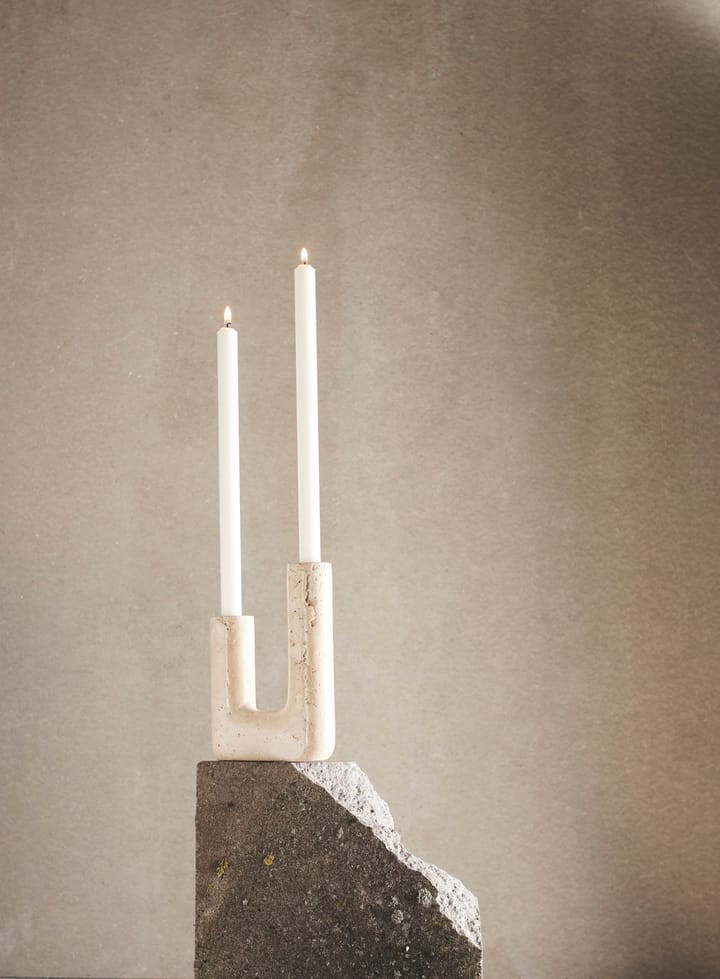 Minerva kandelaar 20 cm, Crème MUUBS