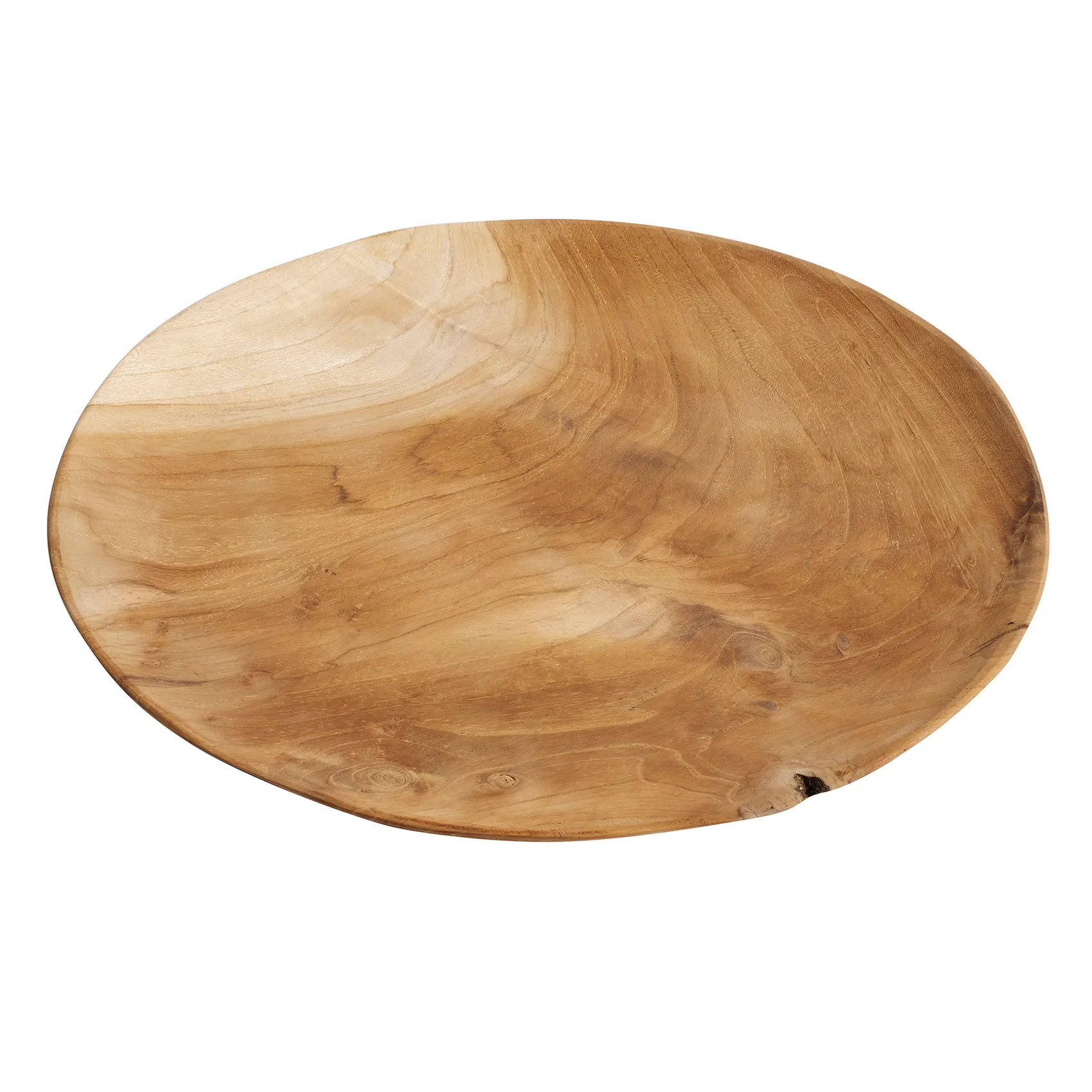 Muubs teak bord 37 cm, Natuur MUUBS