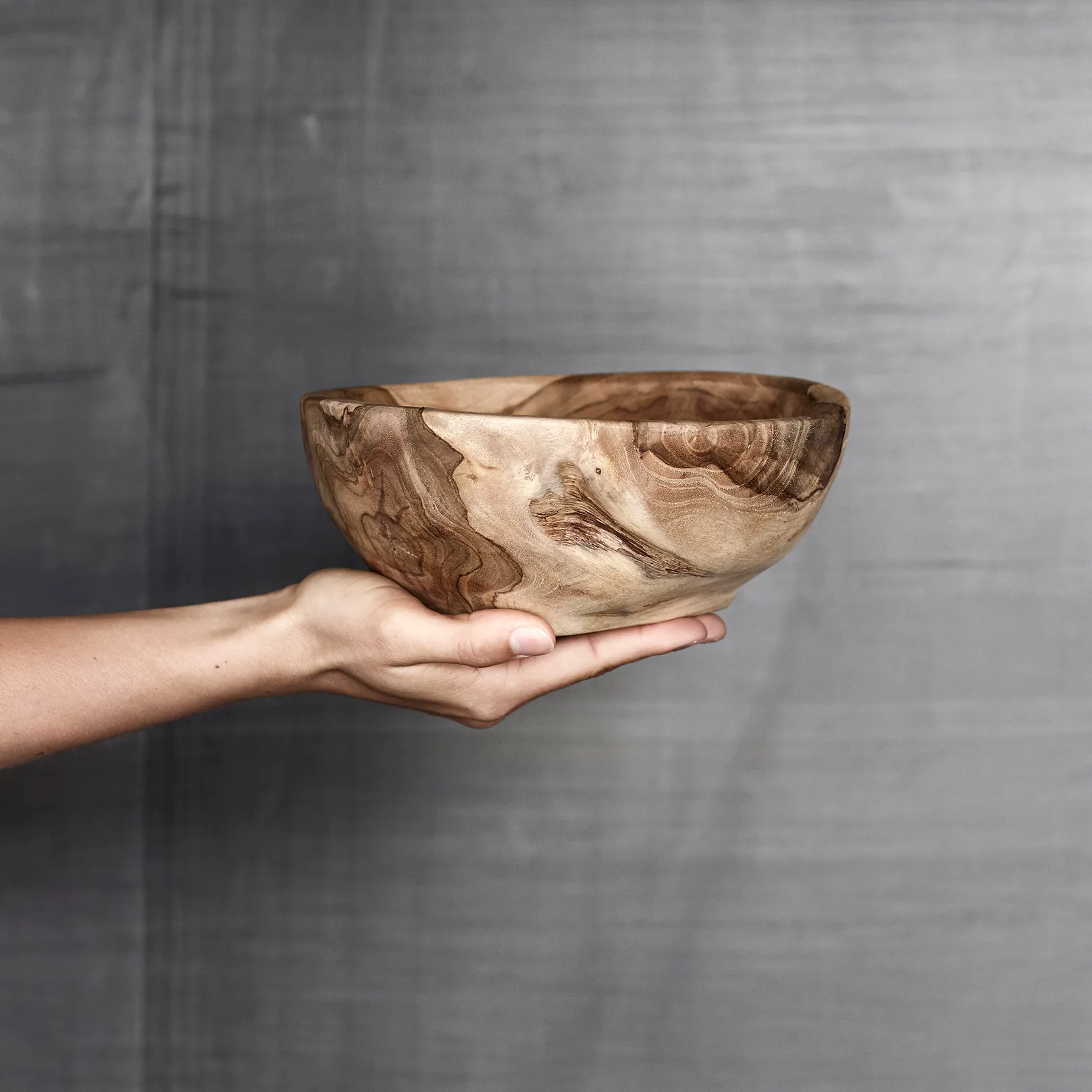Muubs teak saladeschaal 20 cm, Natuur MUUBS