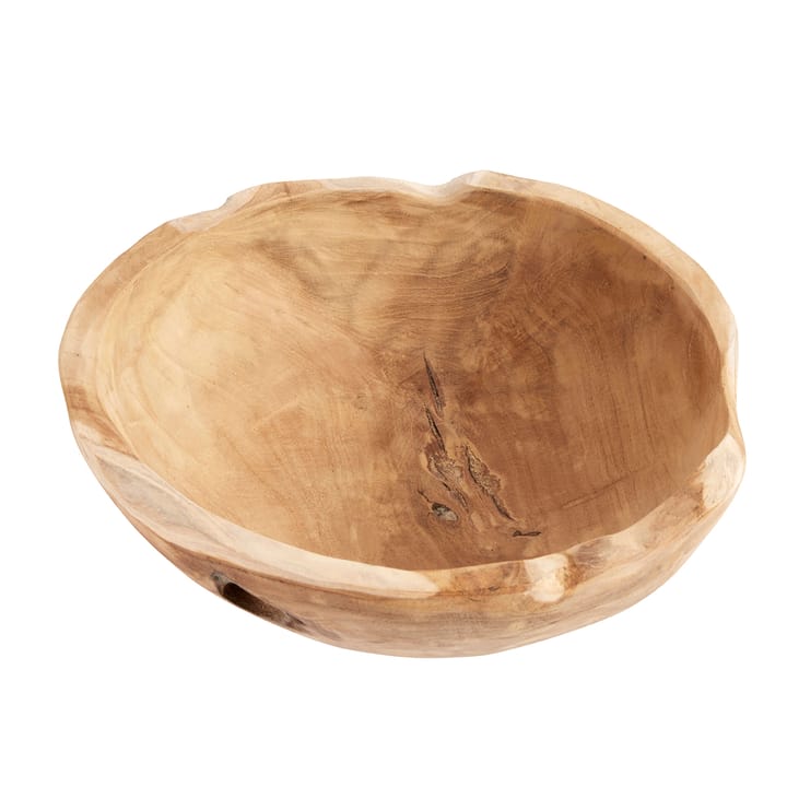 Muubs teak saladeschaal 30 cm, Natuur MUUBS