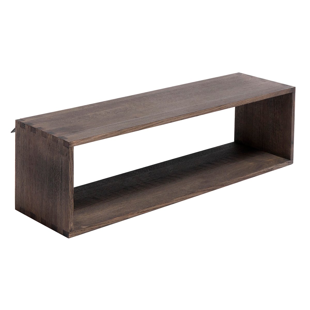 MUUBS Oaks 70 open wandmeubel Gerookt eikenhout | Scandinavisch Interieur | Planken & planksystemen | Bruin
