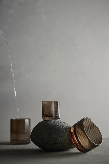 Ripe drinkglas laag 20 cl - Smoked brown - MUUBS
