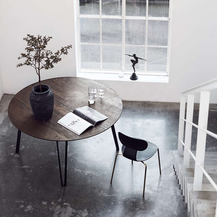 Space eettafel Ø 150 cm, Gerookt eikenhout MUUBS