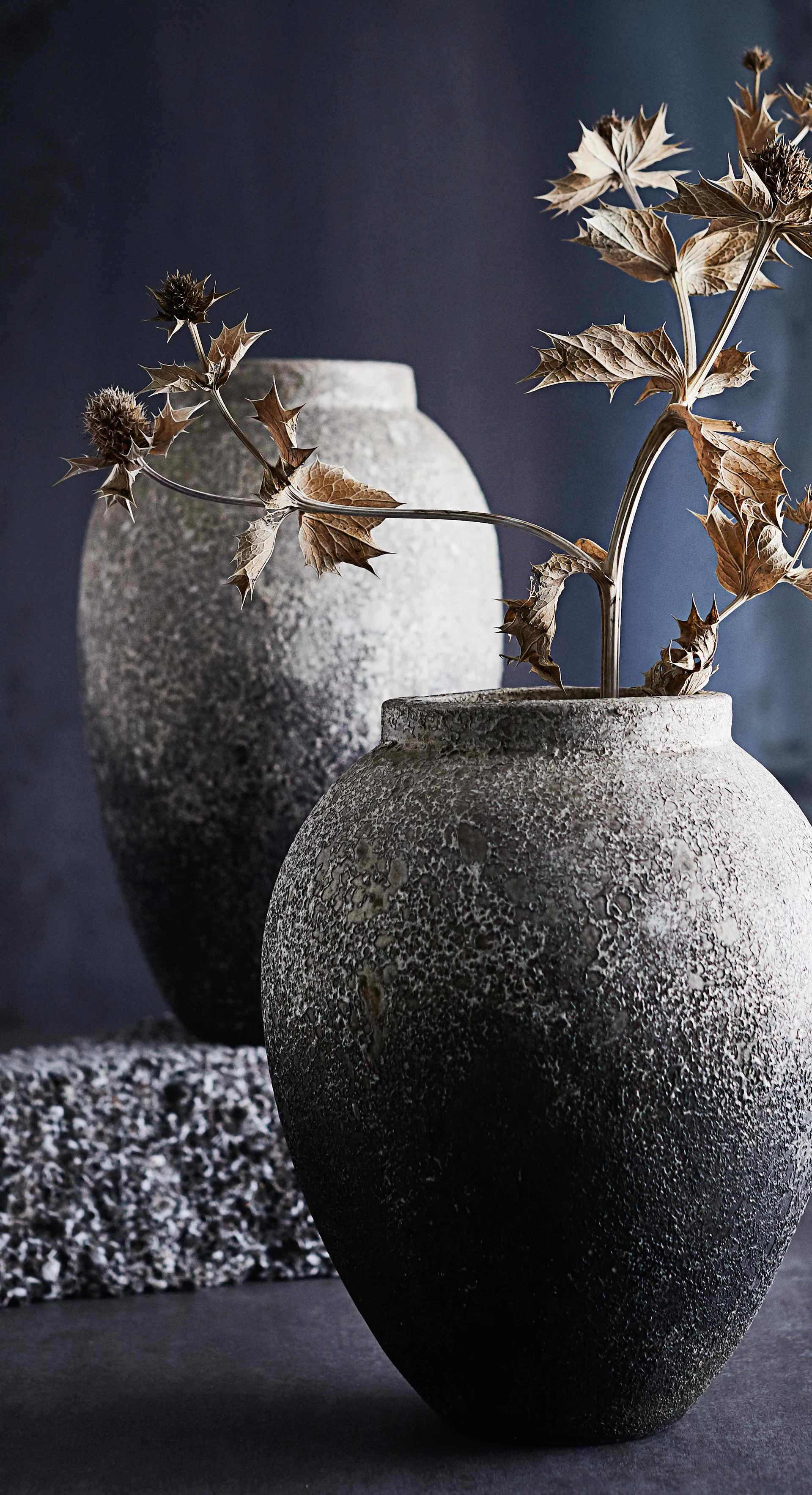 Story bloempot h28 cm Ø23 cm, Grijs MUUBS