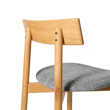 Tetra barkruk - Betonkleurige stof-natuurgeolied eiken - MUUBS