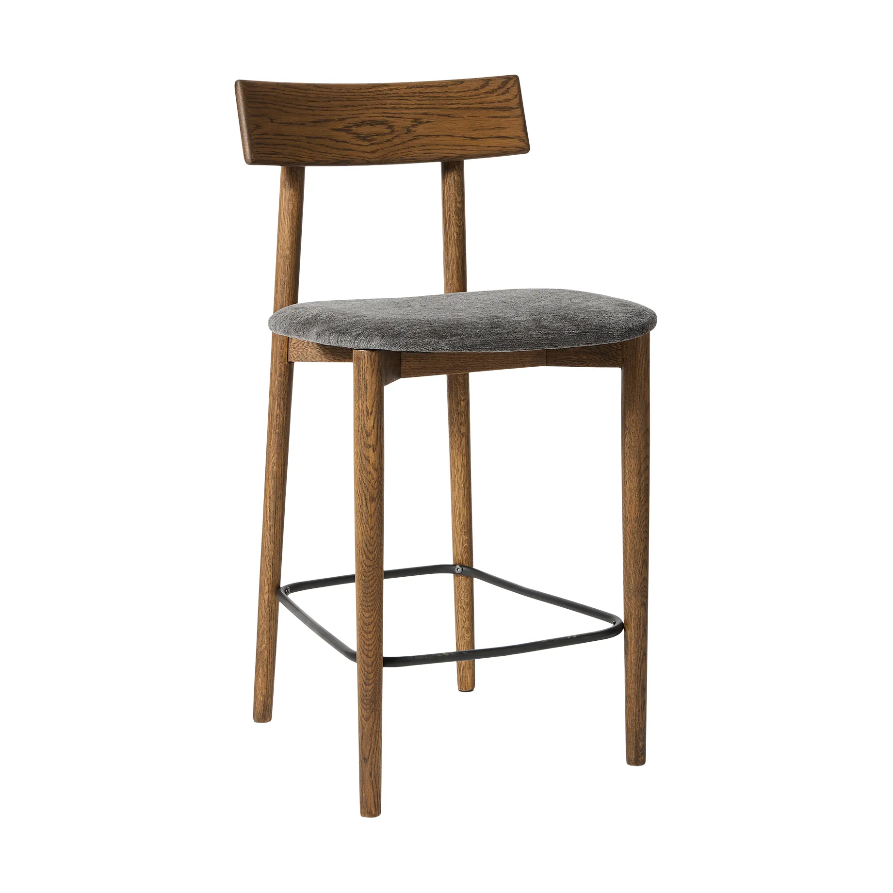 Tetra barkruk, Granietkleurige stof-donkergeolied eiken MUUBS