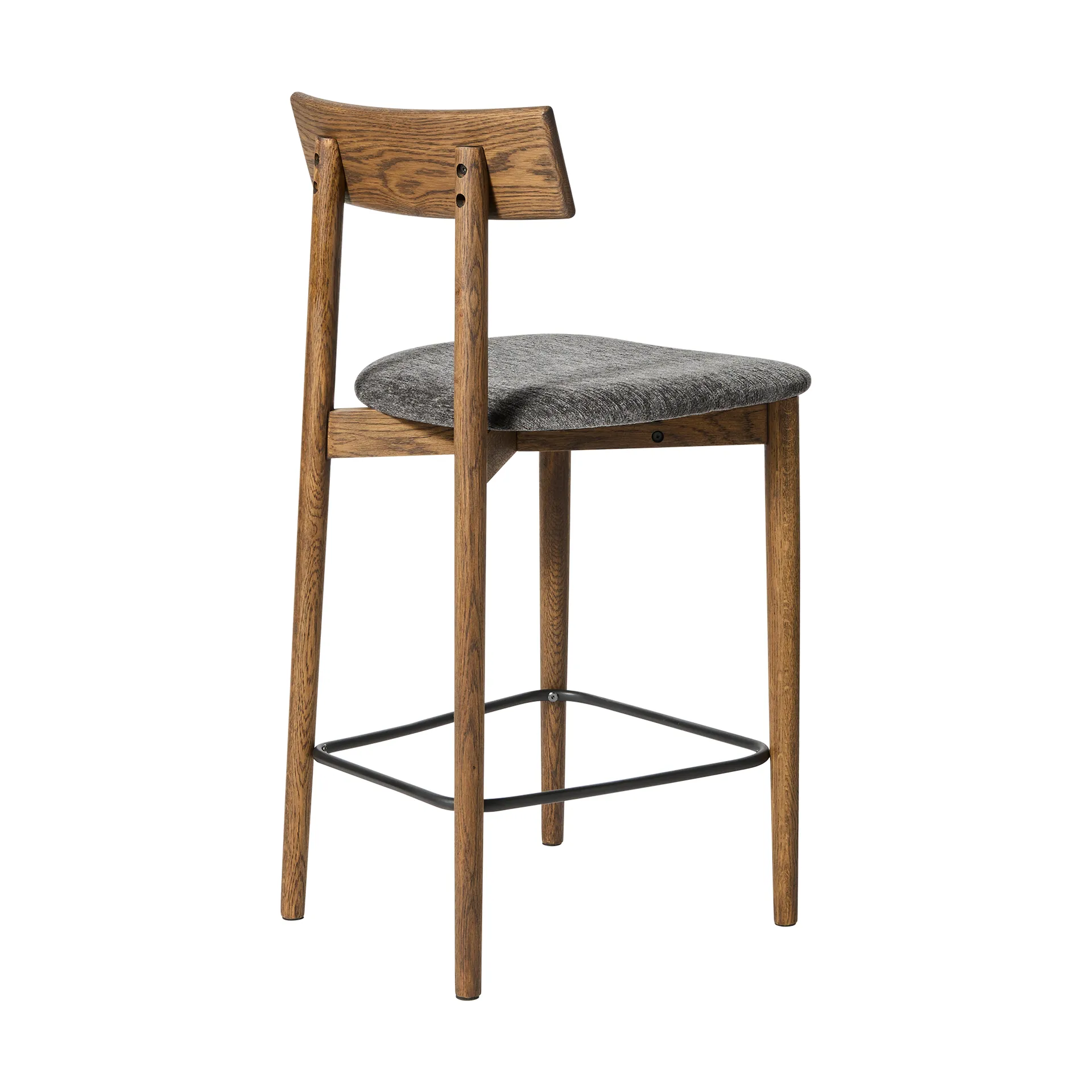 Tetra barkruk, Granietkleurige stof-donkergeolied eiken MUUBS