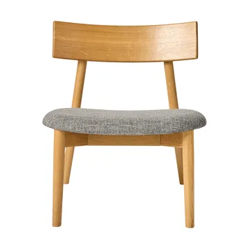 Tetra lounge chair - Betonkleurige stof-natuurgeolied eiken - MUUBS