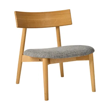 Tetra lounge chair - Betonkleurige stof-natuurgeolied eiken - MUUBS