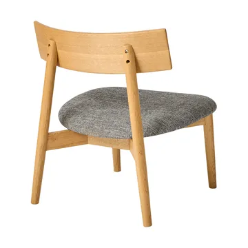 Tetra lounge chair - Betonkleurige stof-natuurgeolied eiken - MUUBS