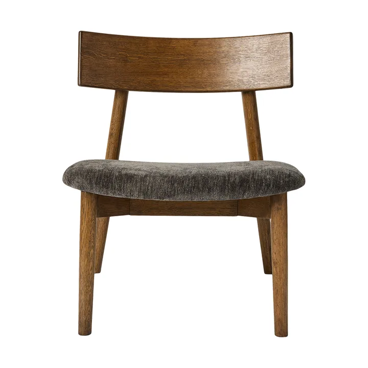Tetra lounge chair - Granietkleurige stof-donkergeolied eiken - MUUBS
