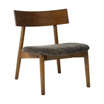 Tetra lounge chair - Granietkleurige stof-donkergeolied eiken - MUUBS