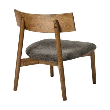 Tetra lounge chair - Granietkleurige stof-donkergeolied eiken - MUUBS
