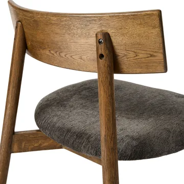 Tetra lounge chair - Granietkleurige stof-donkergeolied eiken - MUUBS