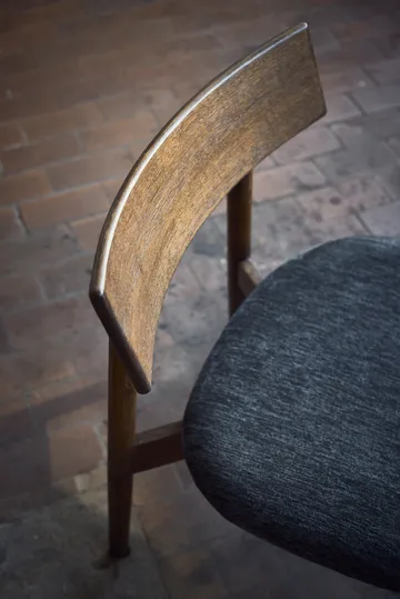 Tetra lounge chair - Granietkleurige stof-donkergeolied eiken - MUUBS