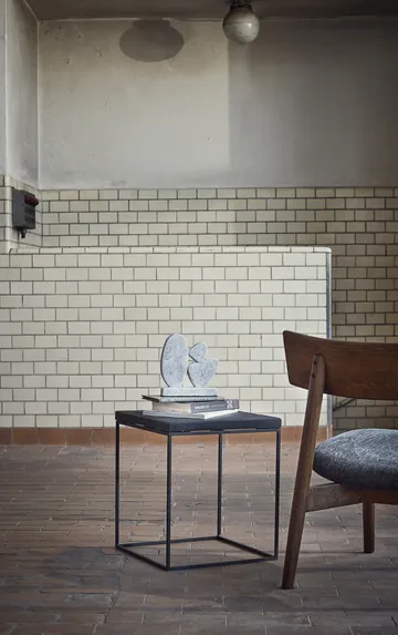 Tetra lounge chair - Granietkleurige stof-donkergeolied eiken - MUUBS