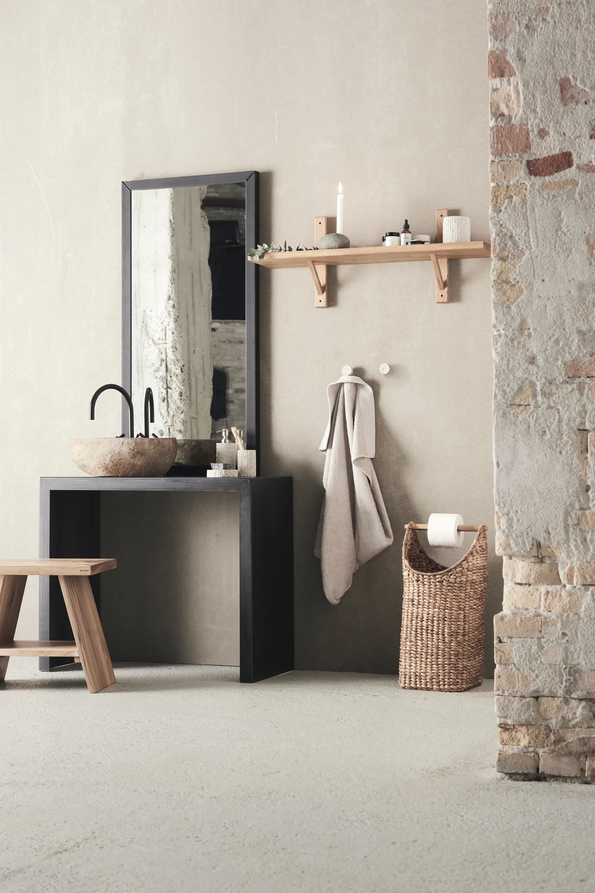 Toronto wandrek 93 cm, Natuurlijk geolied eik MUUBS