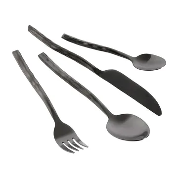Uta bestekset 16 delen - Matt black - MUUBS