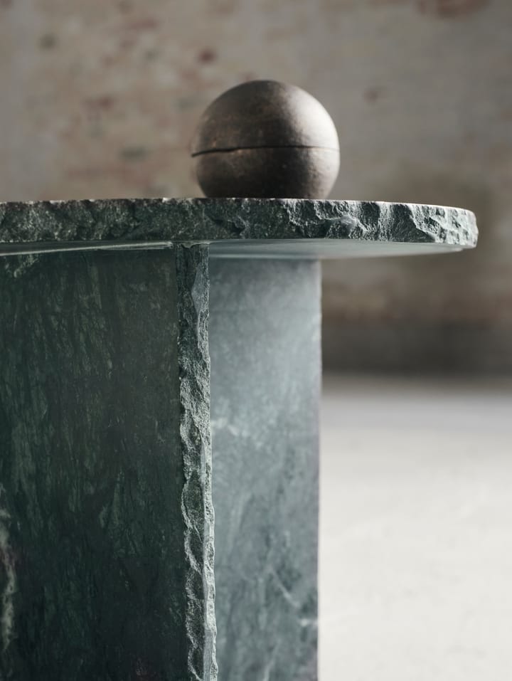 Verde bijzettafeltje Ø40 cm, Groen marmer MUUBS