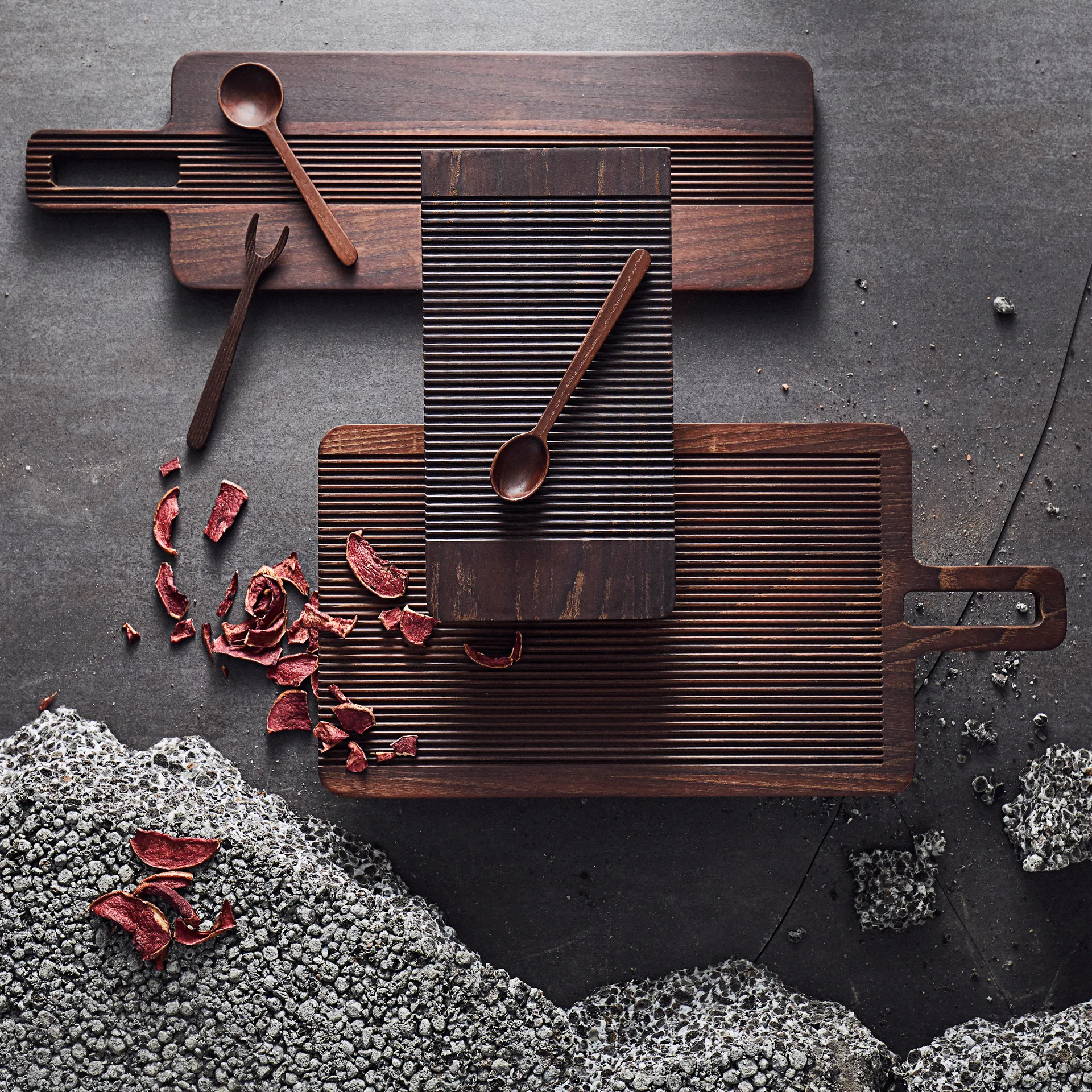 Yami snijplank voor brood 22x44 cm, Bruin MUUBS