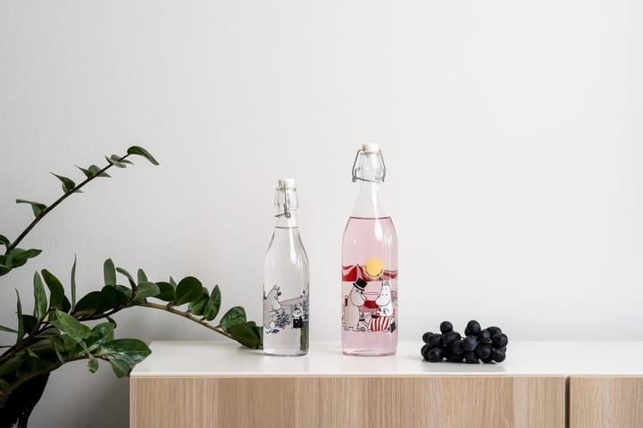 Blueberries glazen fles 0,5 L, Transparant Muurla