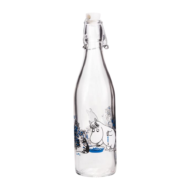 Blueberries glazen fles 0,5 L - Transparant - Muurla
