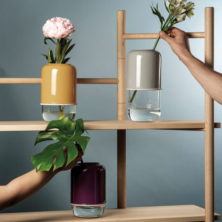 Capsule verstelbare vaas 18-28 cm, Geel-helder Muurla