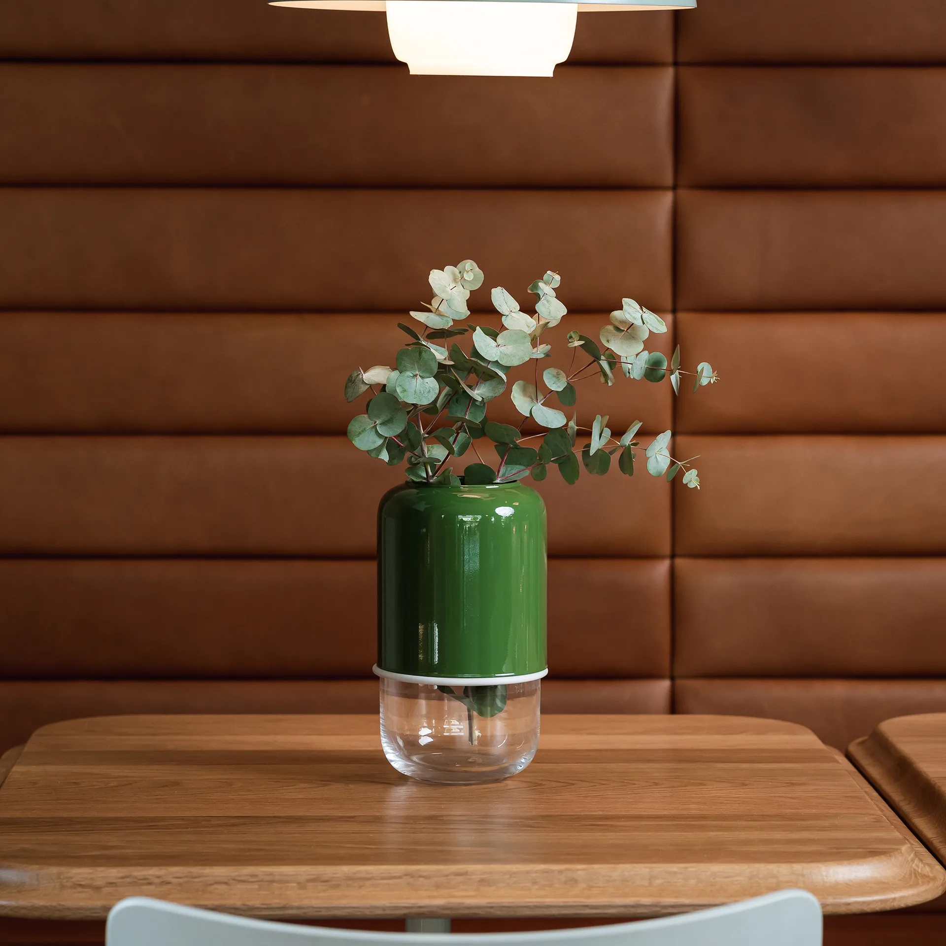 Capsule verstelbare vaas 18-28 cm, Groen-helder Muurla