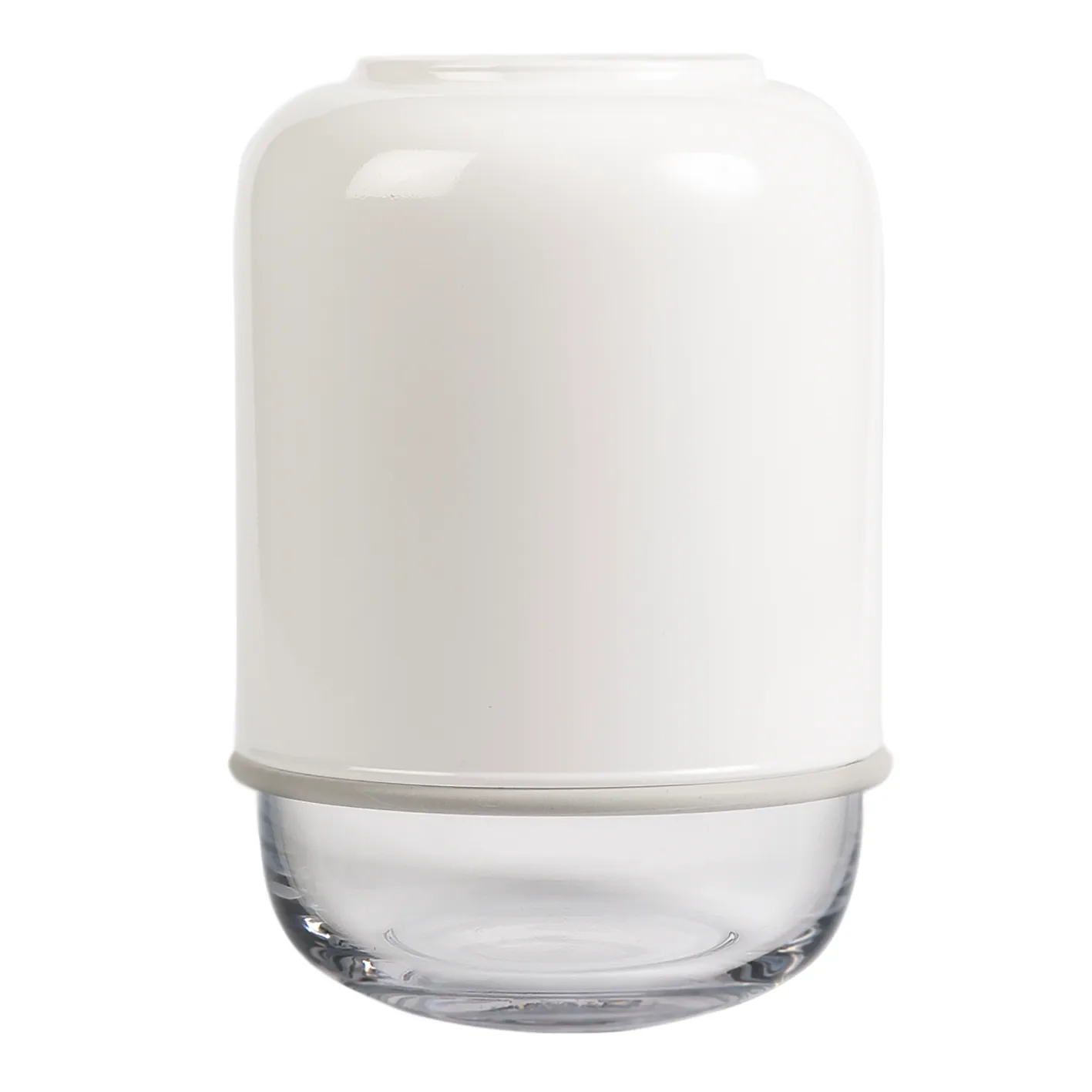 Capsule verstelbare vaas 18-28 cm, Wit-helder Muurla