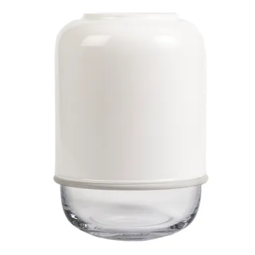 Capsule verstelbare vaas 18-28 cm - Wit-helder - Muurla