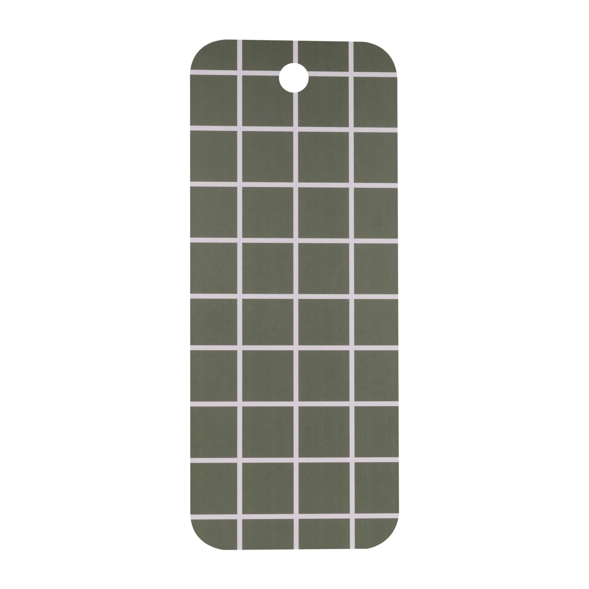 Checks & Stripes dienblad 18x44 cm, Green-beige Muurla