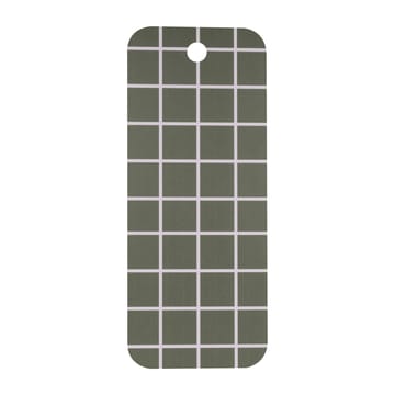 Checks & Stripes dienblad 18x44 cm - Green-beige - Muurla