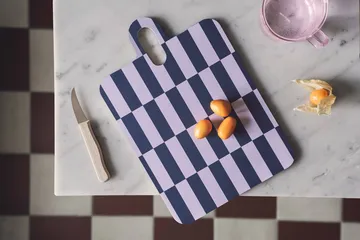 Checks & Stripes dienblad 21x31 cm - Lilac-blue-green - Muurla