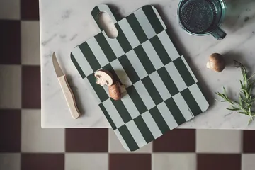 Checks & Stripes dienblad 21x31 cm - Lilac-blue-green - Muurla