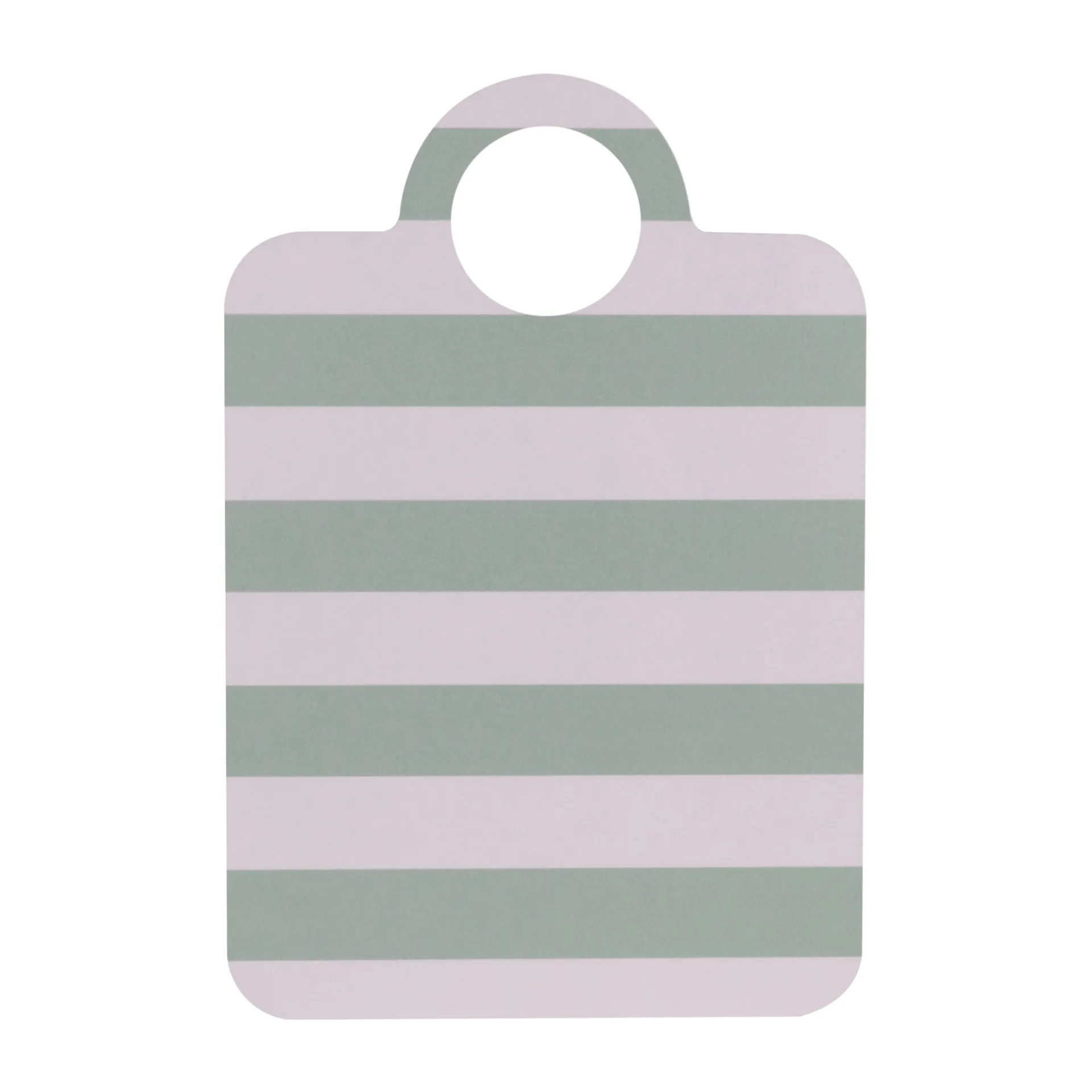 Checks & Stripes dienblad 21x31 cm, Mint-blauw Muurla