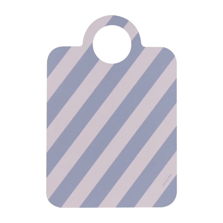 Checks & Stripes dienblad 21x31 cm - Mint-blauw - Muurla