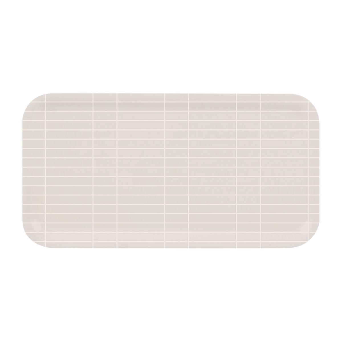 Muurla Checks & Stripes dienblad 22x43 cm Beige-wit