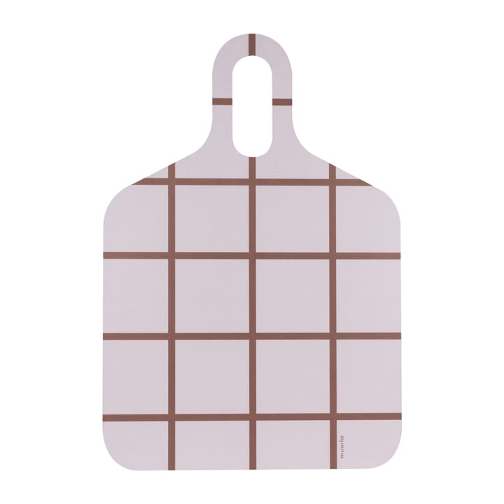 Checks & Stripes dienblad 30x44 cm - Brown-beige - Muurla