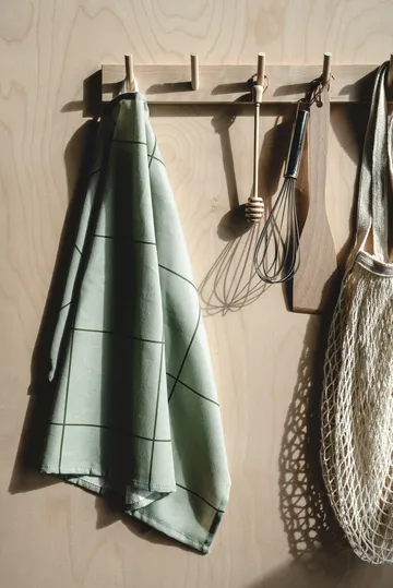 Checks & Stripes keukendoek 50x70 cm - Groen - Muurla