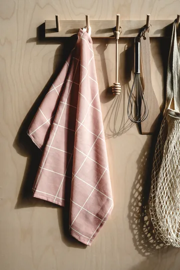 Checks & Stripes keukendoek 50x70 cm - Roze - Muurla
