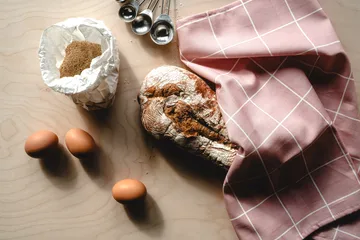 Checks & Stripes keukendoek 50x70 cm - Roze - Muurla