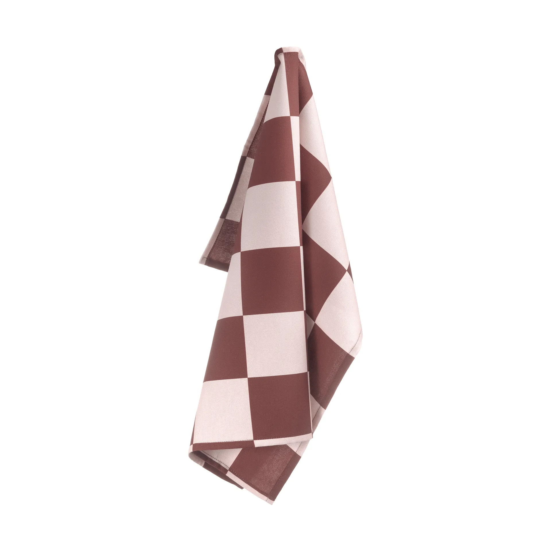 Checks & Stripes keukendoek, Brown-pink, 50x65cm Muurla