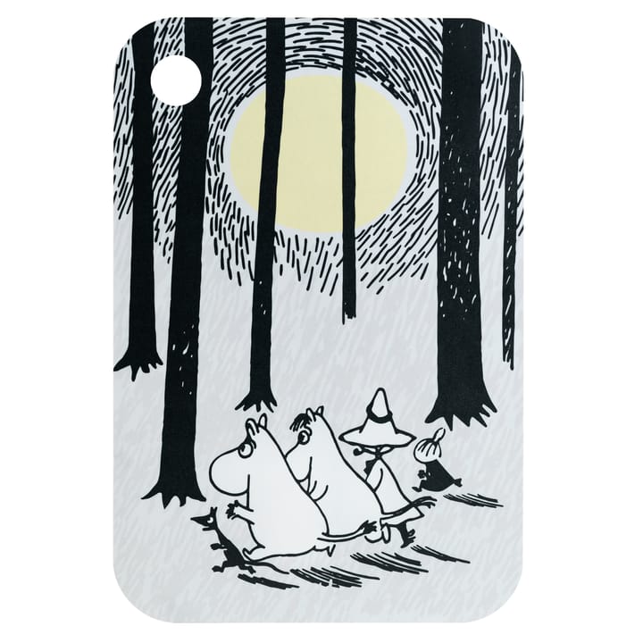 Chop & Serve In the Woods dienblad 21x31 cm - Wit-zwart - Muurla